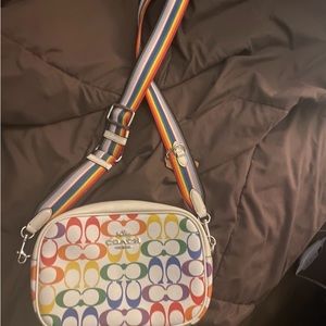 Rainbow crossbody or shoulder purse only used 1-2 times